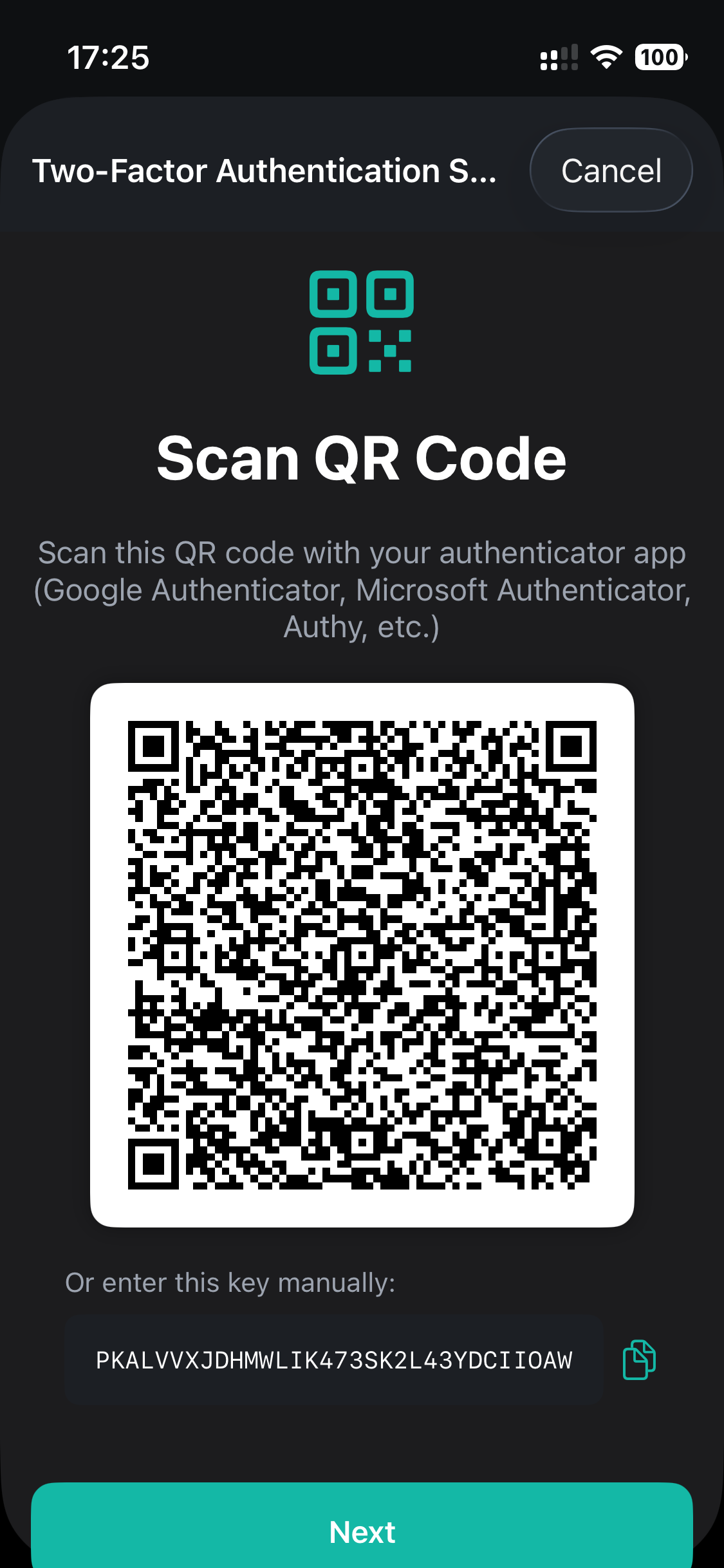 TorrinPass built-in 2FA authenticator generating TOTP codes