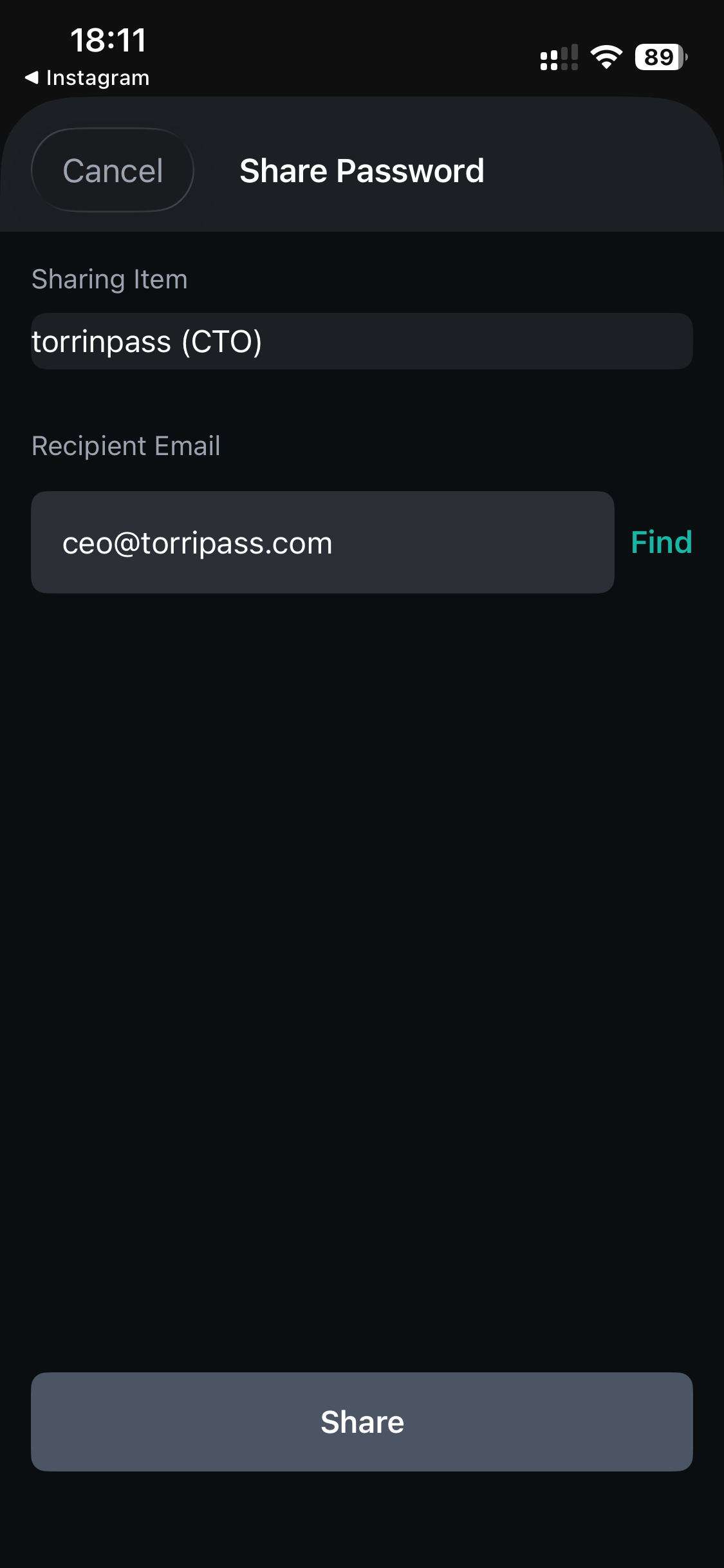 TorrinPass secure password sharing with end-to-end encryption